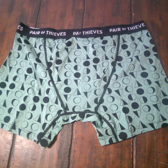 Pair of Thieves Men's UltraLight Boxer Briefs Size Large Olive Green One Pair - Picture 3 of 5